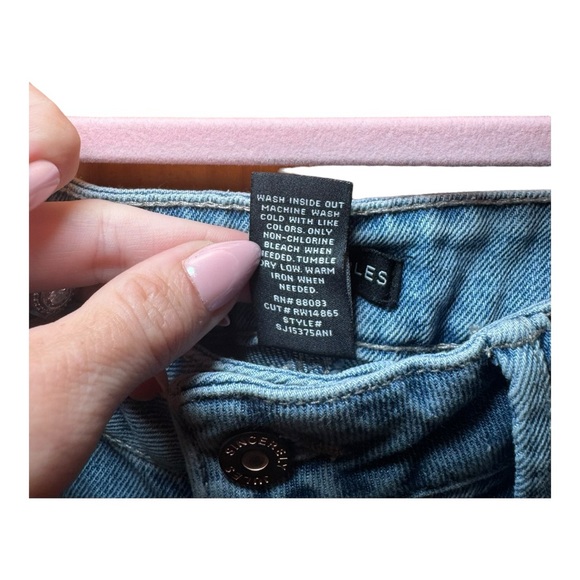 SINCERELY JULES Super High Rise Wedge Denim Shorts 9/29 NWT - Picture 7 of 7